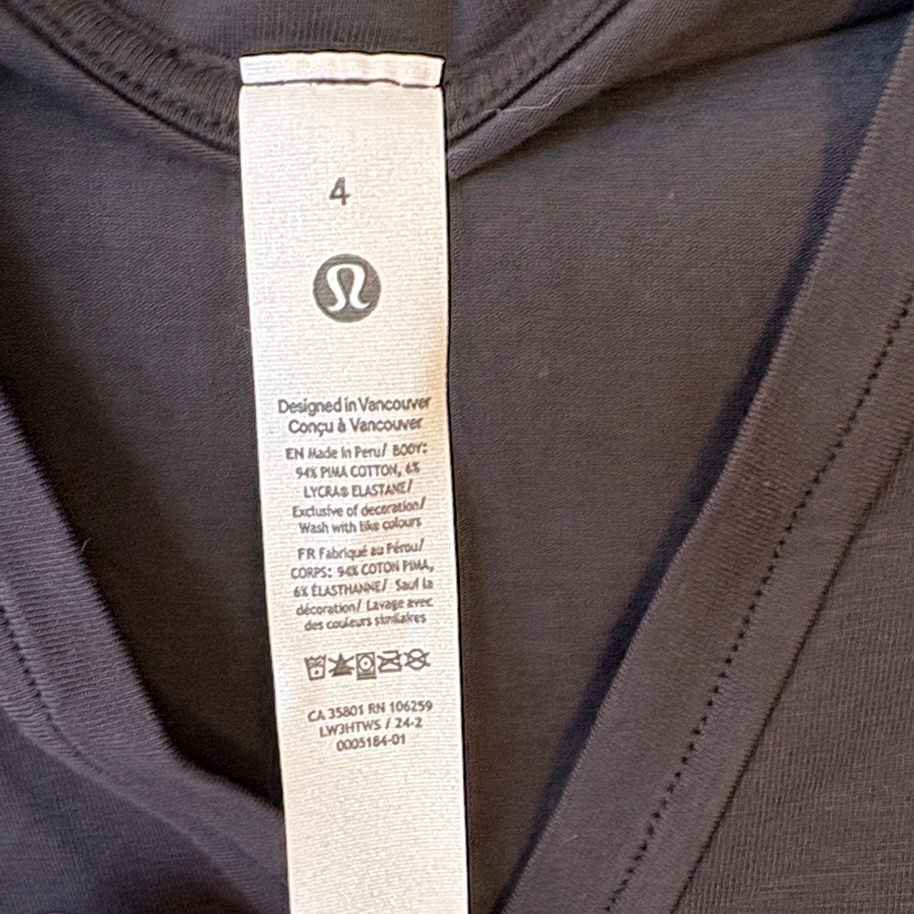 Lululemon Athletica Back-in-action V-Neck Top - Picture 2 of 7